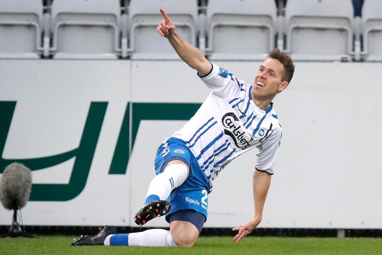 Med 7 mål er Anders K. Jacobsens OB's suveræne topscorer i denne sæson. 