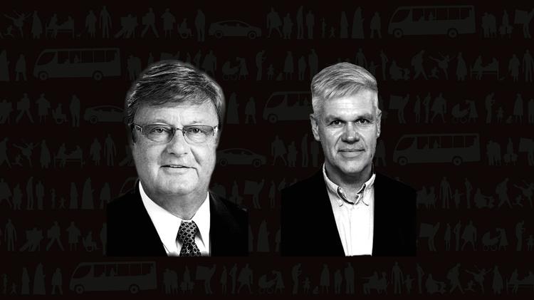 Gert Larsen (tv) og Karsten Byrgesen (th) blev begge valgt ind i byrådet for DF i henholdsvis Kalundborg og Fredericia. Nu er de begge løsgængere.
Foto: Pressebilleder / Collage: David Delgado 