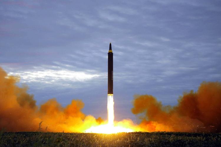 
  Billedet her er fra august, hvor Nordkorea lavede en 'såkaldt test'.  