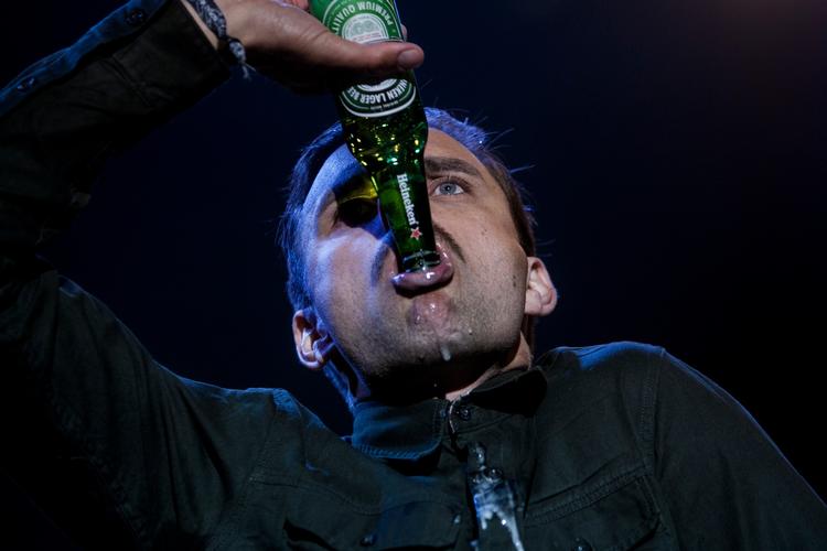 Blandt de offentliggjorte navne er danske Nephew, der sidst spillede på Roskilde Festival i 2010. Bandet har holdt en pause fra live-scenen siden 2014. Her giver de koncert til Northside i 2013. (arkivfoto).   