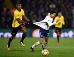 Når nu Marvin Zeegelaar fik en advarsel i Watfords kamp mod Tottenham, er det et godt gæt, at det skete for denne forseelse mod Dele Alli.  