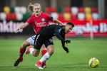 Simon Jakobsen fik ramt Bashkim Kadrii, da Silkeborg fik ram på Randers FC. 
