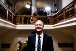 Venstres Jens Ejner Christensen blev borgmester i februar 2017. Forrige uge blev han genvalgt som borgmester i Vejle Kommune. 