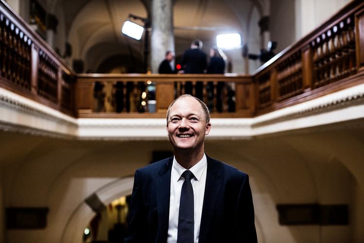 Venstres Jens Ejner Christensen blev borgmester i februar 2017. Forrige uge blev han genvalgt som borgmester i Vejle Kommune. 