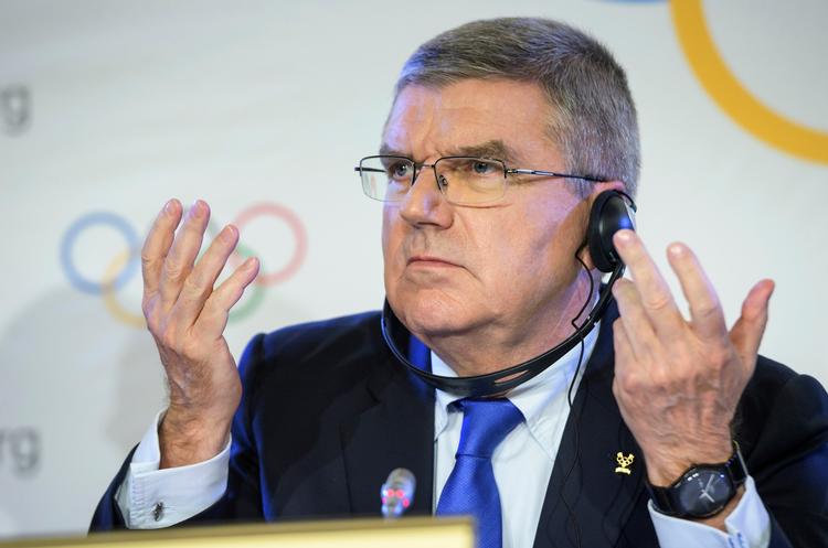 IOC-præsident Thomas Bach regnes for at være ven af Ruslands Vladimir Putin, men det hjalp ikke Ruslands hersker denne gang.
   