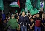 Hamas-tilhængere protesterer. 