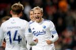 Nicolai Boilesen jubler i FCK-trøjen, men han erkender, at efterårets niveau har været uacceptabelt for det sejrsvante mandskab. 