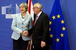 Storbritanniens premierminister, Theresa May, og EU-Kommissionens formand, Jean-Claude Juncker, fotograferet her til morgen.  