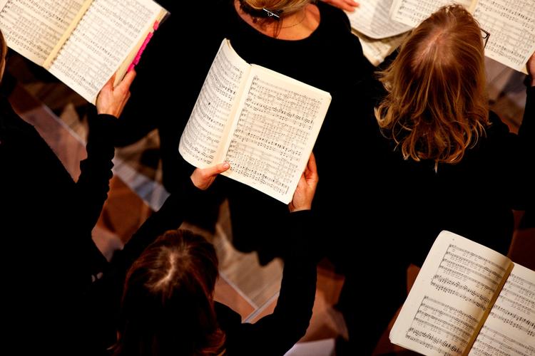  Sokkelund Sangkor ved en tidligere koncert i  Garnisons Kirke i København. 