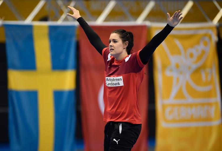 Stine Bodholt har trænet med de seneste dage og er nu klar til at spille.
   