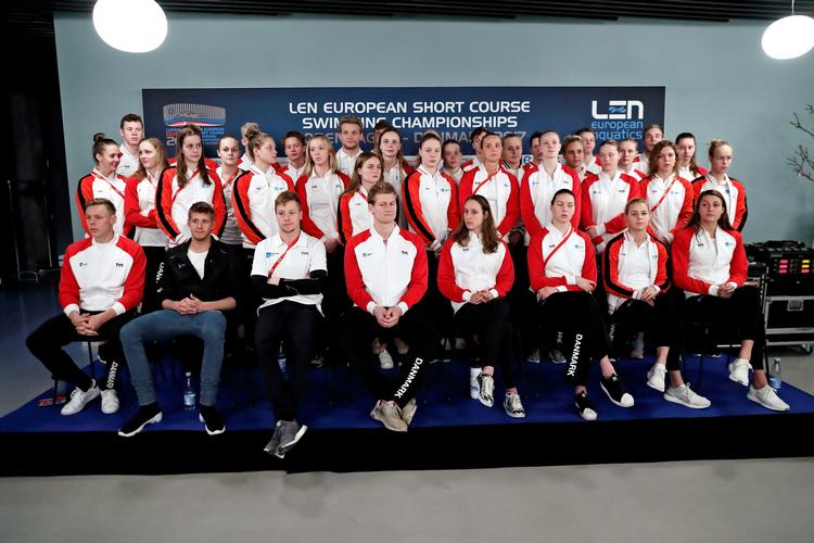 Pressemøde med EM-truppen til kortbanesvømning