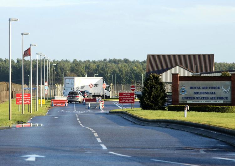 Det var på denne base, at der i dag var skyderi. 