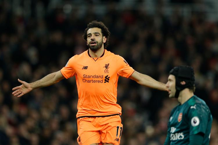 Med en assist og en scoring var Mohamed Salah stærkt involveret i Liverpools føring. 
