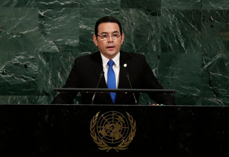 Guatemalas præsident, Jimmy Morales. 