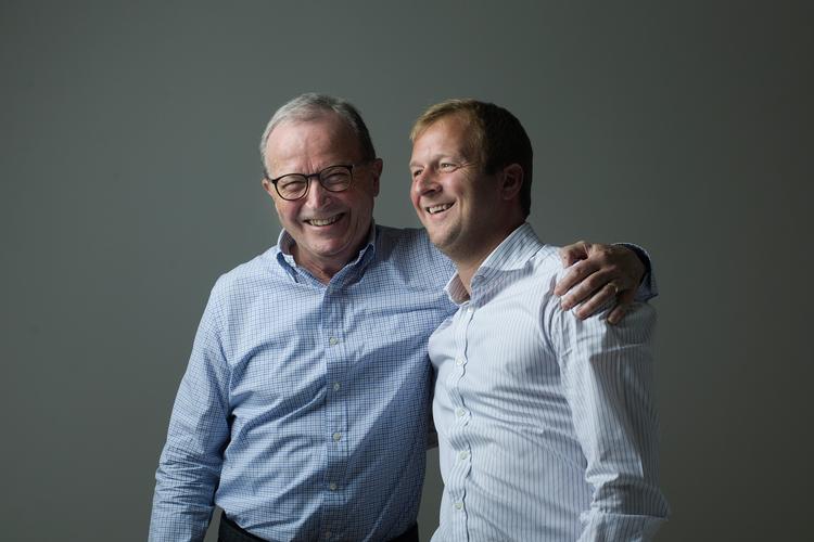 ARKIVFOTO. Der er grund til store smil fra  Kjeld Kirk Kristiansen og Thomas Kirk Kristiansen, som begge er på Bloombergs liste over verdens 500 rigeste. 