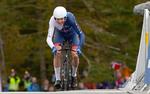 Chris Froome på vej mod den bronzemedalje ved VM i enkeltstart, som han nu risikerer af miste på grund af salbutamol-sagen.
   