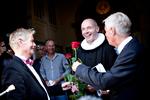 Steen Andersen og Stig Elling blev som det første homoseksuelle par viet i Frederiksberg Kirke i 2012. Arkivfoto. 