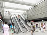 Dybt nede under Krinsen kommer en ny metrostation. Her kan tusindvis af passagerer skifte fra Cityringen til en af de to eksisterende metrolinjer. Derfor er farvetemaet genkendelige med grålige nuancer som på de eksisterende stationer – dog ikke som en tro kopi. 

Væggene er grå, men pladerne er lavet af skiffer, som giver en mere levende overflade. Beklædningen viser, at der er forskel fra den nye station til den gamle, men den viser også, at de to metrolinjer er i familie.

De to underjordiske stationer forbindes med en transfertunnel, der gør det let at skifte fra Cityringen til den eksisterende metrolinje. Dermed bliver Kongens Nytorv et knudepunkt – ligesom Christianshavn er det nu – hvor passagererne kan skifte mellem de forskellige linjer.

Kongens Nytorv og Frederiksberg Station er de eneste to steder, hvor det bliver muligt at skifte mellem Cityringen og de eksisterende metrolinjer. 