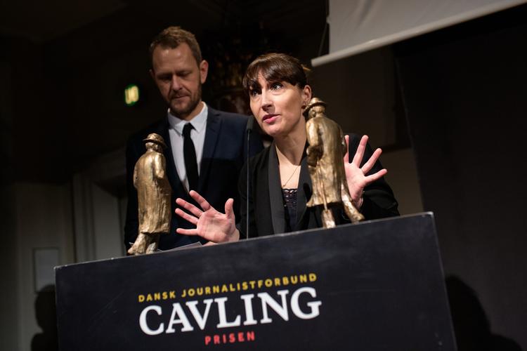 Camilla Stockmann og Janus Køster- Rasmussen vinder årets Cavling-pris.   