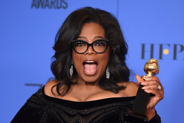 Oprah Winfrey til årets Golden Globe-uddeling, hvor hun modtog en ærepris. 
   