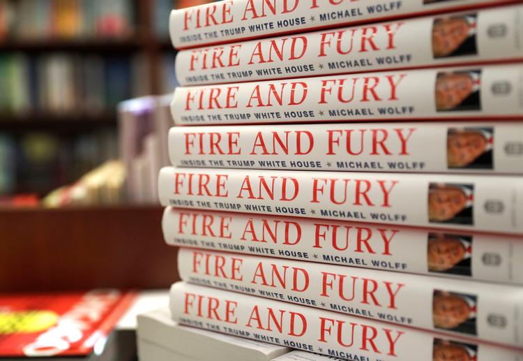 Mange gik forgæves den første dag, hvor Fire and Fury landede i amerikanske boghandler. Foto: AP 