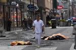 Terrorofre lå tilbage på Drottninggatan i Stockholm efter lastbilangrebet i april. 