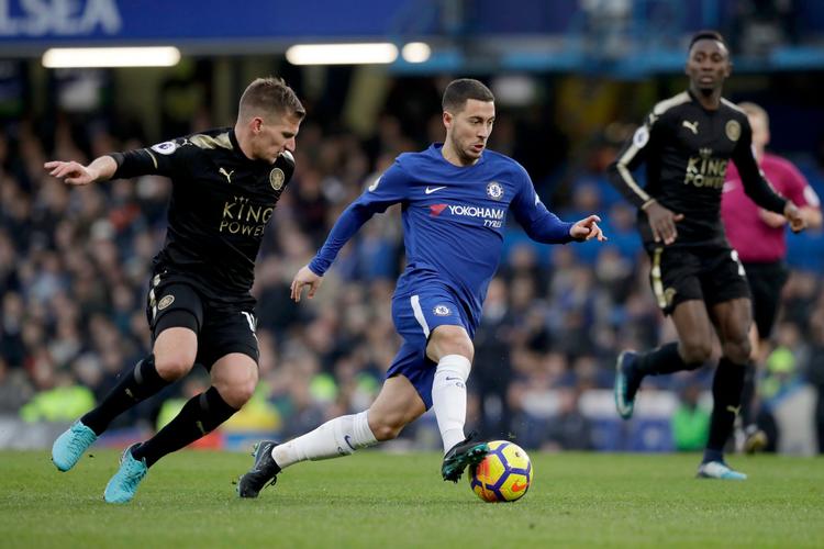 Eden Hazard var lørdag ikke det store offensive omdrejningspunkt hos Chelsea, men den fine teknik blev demonstreret.

   