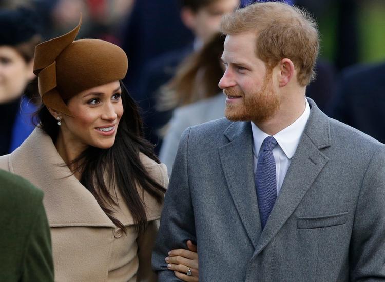 Storbritanniens prins Harry sammen med Meghan Markle.  