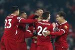Liverpool-spillerne og publikum havde en herlig eftermiddag på Anfield.  
