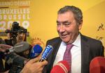 Eddy Merckx var i fint humør, da han deltog i præsentationen af næste års Tour de France-start i Bruxelles.
   