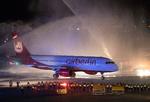 Sidste flyvning til Tegel-lufthavnen med Air Berlin fandt sted 27. oktober sidste år. Flyet landede i kaskader af vand.  