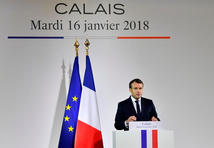 I forbindelse med Emmanuel Macrons besøg til Calais meddelte han, at mødet med Theresa May i morgen skal handle om den fælles fransk-britiske grænse i Calais. 