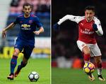  Henrikh Mkhitaryan (tv.) er ny mand i Arsenal, der har sendt Alexis Sanchez i retning af Manchester.  