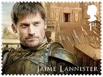 Selvfølgelig har Jaime Lannister (Nikolaj Coster-Waldau) også fået sit eget frimærke.  