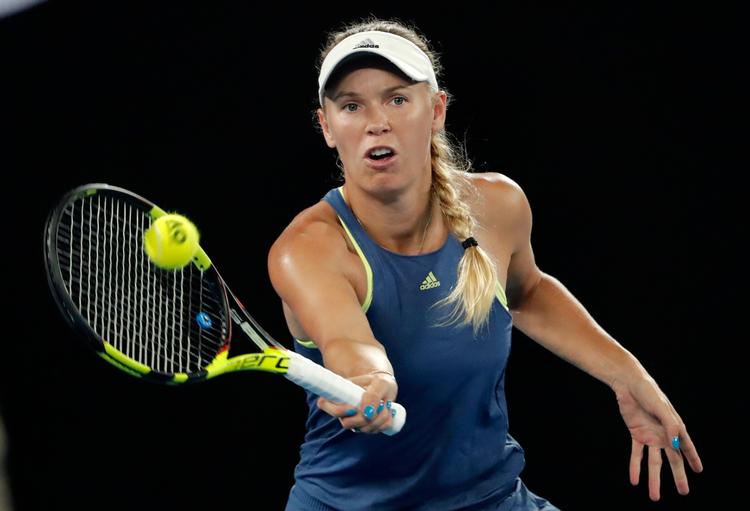  Caroline Wozniacki er i en grandslamsemifinale for syvende gang.  