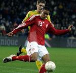 Mathias ’Zanka’ Jørgensen debuterede som 18-årige  på landsholdet for snart 10 år siden mod Wales, da de rødhvide tabte i Brøndby med 1-0. 
   