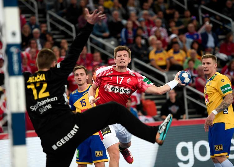 Andreas Palicka var en stærk sidste skanse for Sverige. 
   