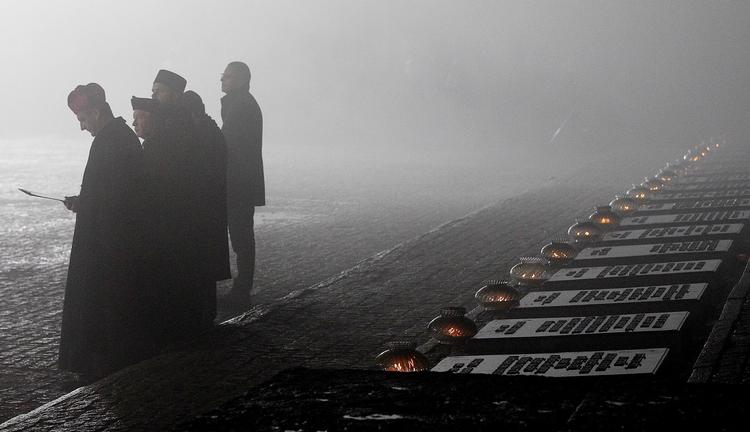 Repræsentanter for forskellige religioner deltog i januar i år i en mindehøjtidelighed i Auschwitz. Arkivfoto. 