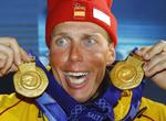 Den tyskefødte spanier Johann Mühlegg hentede tre gange guld ved OL i 2002, men blev senere dopingskandaliseret i stor stil og er strøget fra resultat- og medaljelisterne. 
   