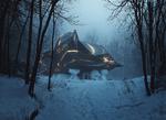 'A House to Die In' er skabt i samarbejde mellem den norske kunstner Bjarne Melgaard og arkitektfirmaet Snøhetta. 