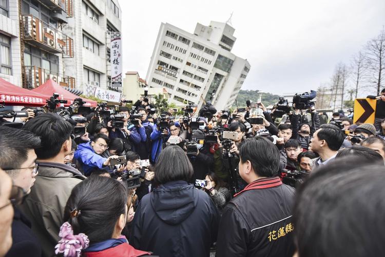 Bygningen med præsidentkontorer i Taiwan har set bedre dage. 