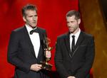  David Benioff og D.B. Weiss modtager her i 2015 en Emmy for deres arbejde med Game of Thrones. Nu skal det populære makkerpar prøve kræfter med stjernekrigerne. 