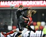 Det sidste kvarter blev hårrejsende, da Jannik Pohl og Simon Jakobsen tørnede sammen i Silkeborg.   