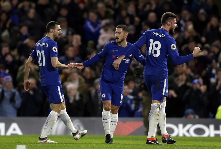 To scoringer fra Eden Hazard var med til at sikre 3 point til Chelsea i kampen mod West Bromwich.  
