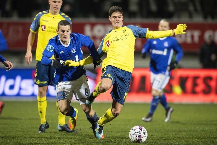 Christian Nørgaard og resten af Brøndby-holdet er tippernes svage favoritter i Aalborg.   