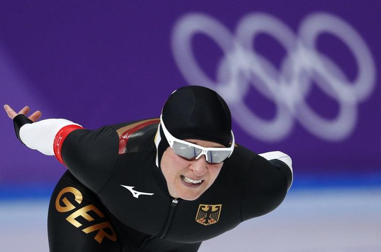 Claudia Pechstein er still going strong, og tyskeren er blandt favoritterne i disciplinen massestart senere på ugen.
   John Locher/AP