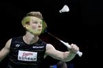 Skader betød, at Kim Astrup fik en ny makker og sammen med Mathias Christiansen sikrede Danmarks favoritter EM-guldet. Jens Dresling/POLFOTO