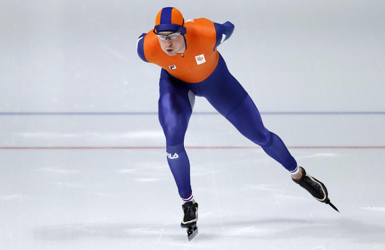 Sven Kramer nåede i Pyeongchang op på sin 4. medalje på 5.000 meter. De tre er af guld.
   John Locher/AP