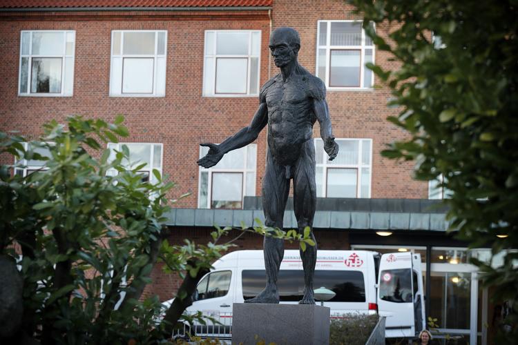 Deltagerne på Politikens Kunstkritikerkskole har anmeldt skulpturen 'Lazarus' af Christian Lemmerz. 
 Jens Dresling/POLFOTO