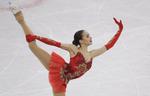 Alina Zagitova vandt guld i kunstskøjteløb efter en tæt duel med sin russiske landsmandinde Evgenia Medvedeva. Petr David Josek/AP